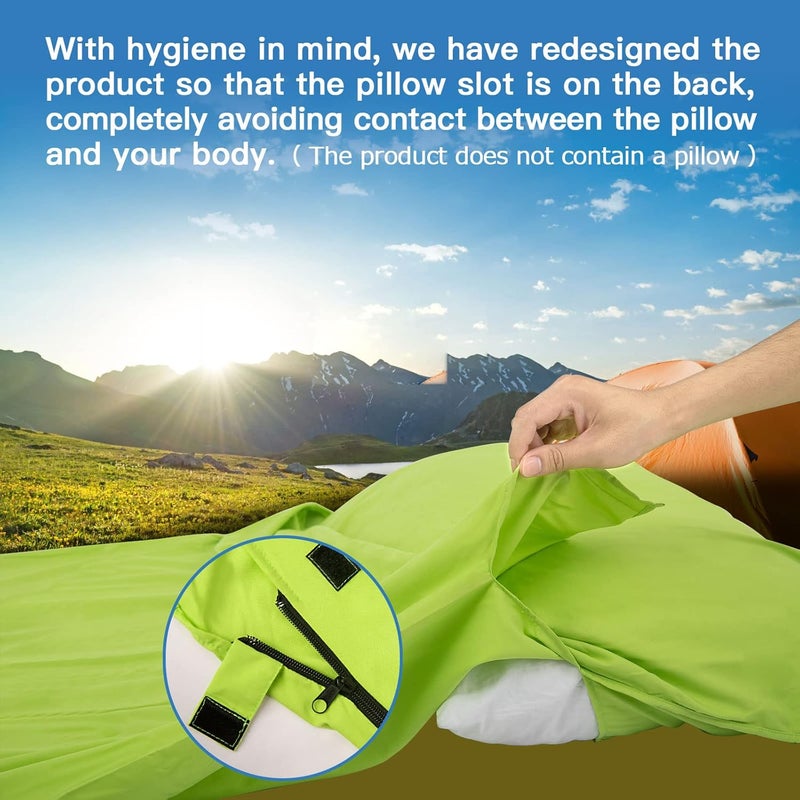 JAICOM Sleeping Bag Liner, Travel Sheets & Adult Sleep Sack, Ultralight and Portable Summer Sleeping Bag - Ideal for Backpacking, Hotels and Hostels, Business Trips, Camping - Image 4